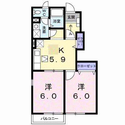 ウィル 105【管理NO：1-012407101-01040】 ★家具家電は申し込み後に搬入します★ ★2026年11月中旬入居可能★の外観画像