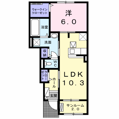 オッティモ・フトゥーロⅡ 102【管理NO：1-024486401-01020】 ★家具家電は申し込み後に搬入します★ ★2026年11月中旬入居可能★の外観画像