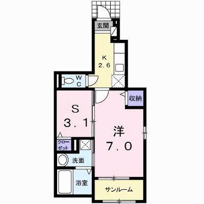 ラッフィナート 101【管理NO：1-023375901-01010】 ★家具家電は申し込み後に搬入します★の外観画像