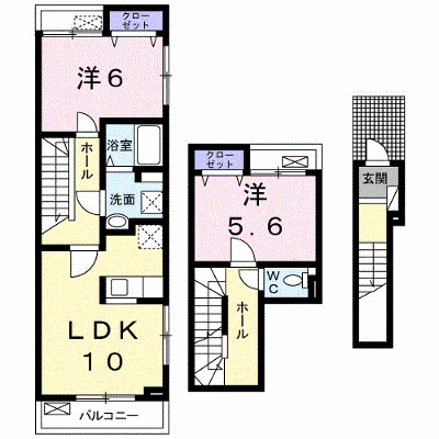 ＢＬＥＳＳ草加松原　Ｄ棟 201【管理NO：1-023227804-02010】 ★家具家電は申し込み後に搬入します★の外観画像