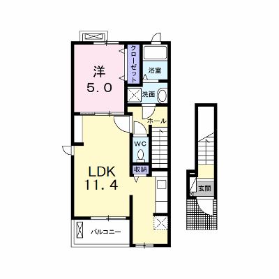 エクセレントガーデン 201【管理NO：1-020429001-02010】 ★家具家電は申し込み後に搬入します★ ★2026年10月中旬入居可能★の外観画像