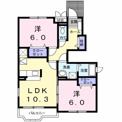 グランボナールⅢ 101【管理NO：1-014460001-01010】 ★家具家電は申し込み後に搬入します★ ★2026年11月中旬入居可能★の外観画像