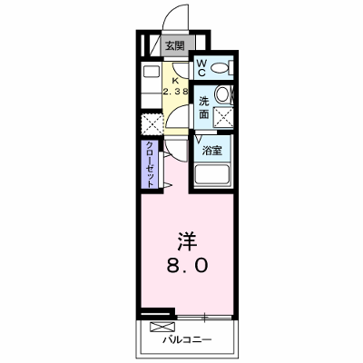 フェリーチェ 305【管理NO：1-024060701-03050】 ★家具家電は申し込み後に搬入します★ ★2026年11月中旬入居可能★の外観画像