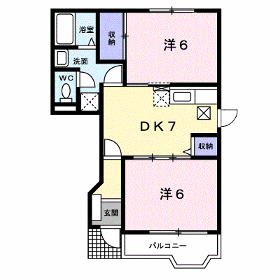 ミニヨンＡＮ 103【管理NO：1-009392601-01030】 ★家具家電は申し込み後に搬入します★ ★2026年11月中旬入居可能★の外観画像
