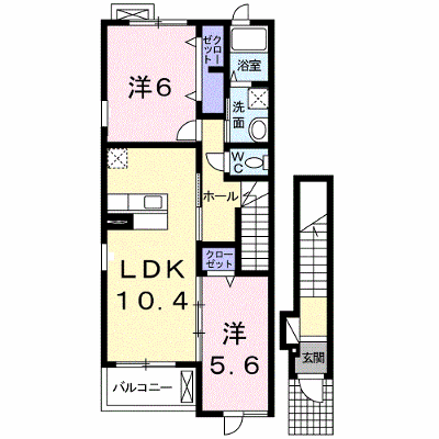 メゾン・ド・オニヨン 201【管理NO：1-017413801-02010】 ★家具家電は申し込み後に搬入します★ ★2026年11月中旬入居可能★の外観画像