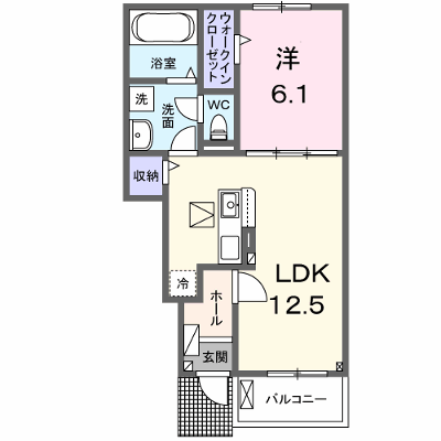 リヴェール・ＫⅠ 103【管理NO：1-027093001-01030】 ★家具家電は申し込み後に搬入します★ ★2026年10月中旬入居可能★の外観画像