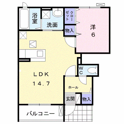 ディア　コート 101【管理NO：1-024519201-01010】 ★家具家電は申し込み後に搬入します★ ★2026年10月下旬入居可能★の外観画像