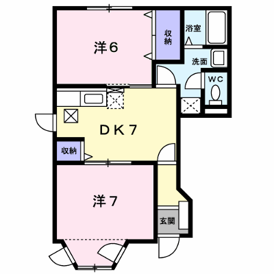 ロジュマンＦ－Ａ 101【管理NO：1-009455901-01010】 ★家具家電は申し込み後に搬入します★の外観画像