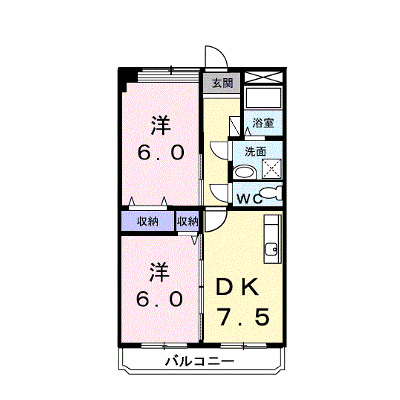 ヴィラノーブル 1-C【管理NO：1-003770901-01040】 ★家具家電は申し込み後に搬入します★ ★2026年11月上旬入居可能★の外観画像
