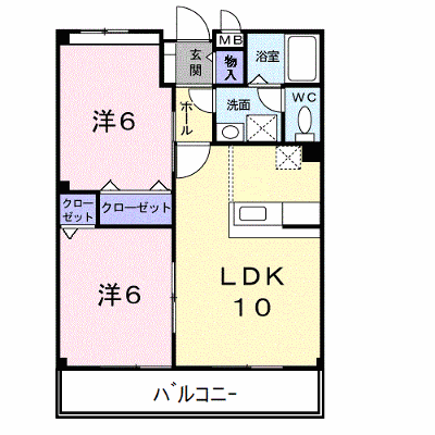 カサ・ピスタ 206【管理NO：1-010839501-02060】 ★家具家電は申し込み後に搬入します★ ★2026年11月中旬入居可能★の外観画像