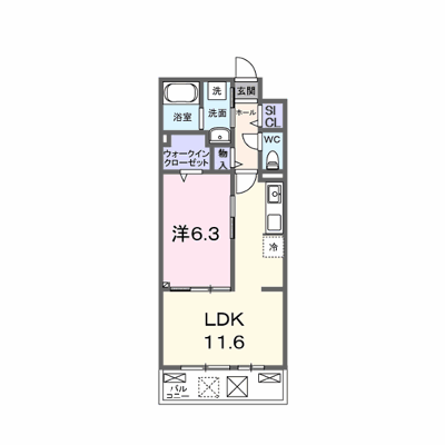 フェリス　コート 205【管理NO：1-028820501-02050】 ★家具家電は申し込み後に搬入します★ ★2027年03月下旬入居可能★の外観画像