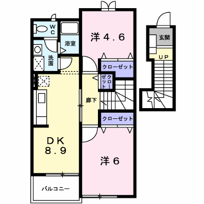 ヴェルドュールＡ 202【管理NO：1-011575201-02020】 ★家具家電は申し込み後に搬入します★ ★2026年11月中旬入居可能★の外観画像