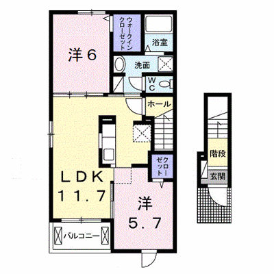 カーサ　アル　ソーレⅡ 201【管理NO：1-021146002-02010】 ★家具家電は申し込み後に搬入します★ ★2027年01月下旬入居可能★の外観画像