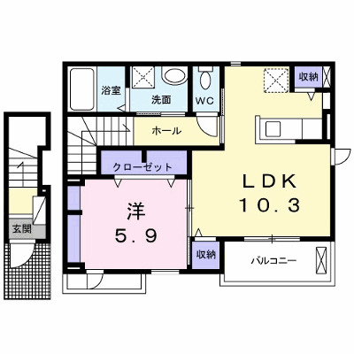 カルム　グランツ 202【管理NO：1-023233201-02020】 ★家具家電は申し込み後に搬入します★ ★2026年11月中旬入居可能★の外観画像
