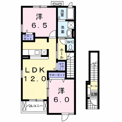 ピュアネス今泉Ⅰ 201【管理NO：1-014282001-02010】 ★家具家電は申し込み後に搬入します★ ★2026年11月中旬入居可能★の外観画像