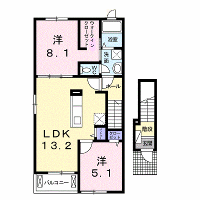 ルーベル太田Ｄ 201【管理NO：1-020774404-02010】 ★家具家電は申し込み後に搬入します★ ★2026年11月中旬入居可能★の外観画像