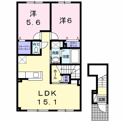 プリマベーラ 203【管理NO：1-023740901-02030】 ★家具家電は申し込み後に搬入します★ ★2026年11月中旬入居可能★の外観画像
