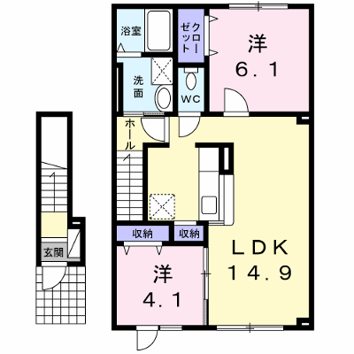 ブリッジ　１３ 202【管理NO：1-020769701-02020】 ★家具家電は申し込み後に搬入します★ ★2026年12月中旬入居可能★の外観画像