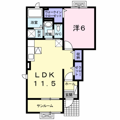 ラフィネⅢ 101【管理NO：1-018310201-01010】 ★家具家電は申し込み後に搬入します★ ★2026年11月中旬入居可能★の外観画像