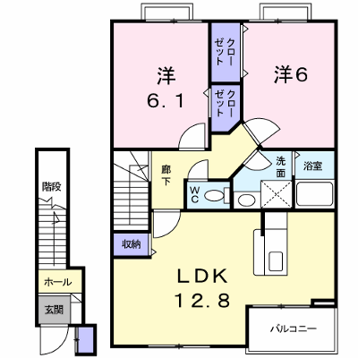 エスポワールⅡ 202【管理NO：1-014148601-02020】 ★家具家電は申し込み後に搬入します★ ★2026年11月中旬入居可能★の外観画像