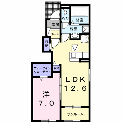 リヴァーサ・Ｋ 101【管理NO：1-026089601-01010】 ★家具家電は申し込み後に搬入します★の外観画像