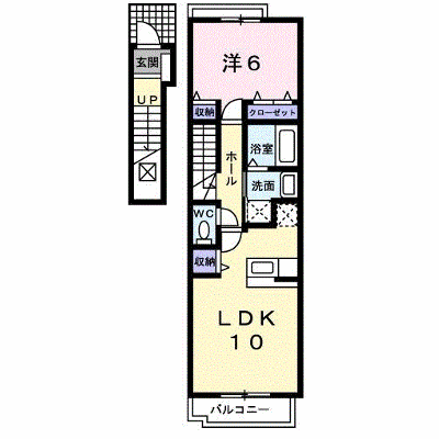 ヴィラＫＡＲＡＳＡＷＡ　Ｂ 202【管理NO：1-016632302-02020】 ★家具家電は申し込み後に搬入します★ ★2026年11月中旬入居可能★の外観画像