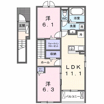 パークヒルズ利根　五番館 201【管理NO：1-027070601-02010】 ★家具家電は申し込み後に搬入します★ ★2026年12月中旬入居可能★の外観画像