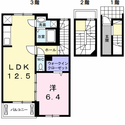 ビエントⅡ 302【管理NO：1-021871501-03020】 ★家具家電は申し込み後に搬入します★ ★2026年11月下旬入居可能★の外観画像