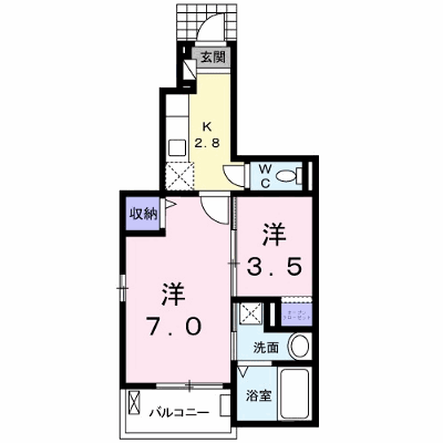 ベルサニーＫ 102【管理NO：1-021400401-01020】 ★家具家電は申し込み後に搬入します★ ★2026年11月中旬入居可能★の外観画像