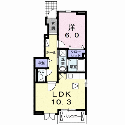 アンソレイユⅠ 101【管理NO：1-019504901-01010】 ★家具家電は申し込み後に搬入します★ ★2026年11月中旬入居可能★の外観画像