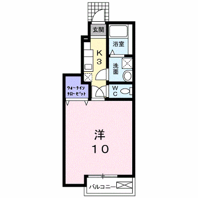 プラシード 103【管理NO：1-016943901-01030】 ★家具家電は申し込み後に搬入します★ ★2026年11月中旬入居可能★の外観画像