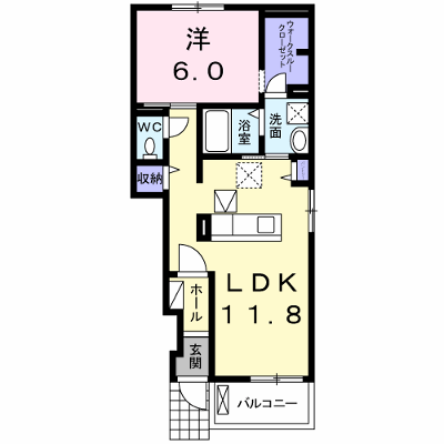 モカルーチェ 103【管理NO：1-022861001-01030】 ★家具家電は申し込み後に搬入します★ ★2026年12月下旬入居可能★の外観画像