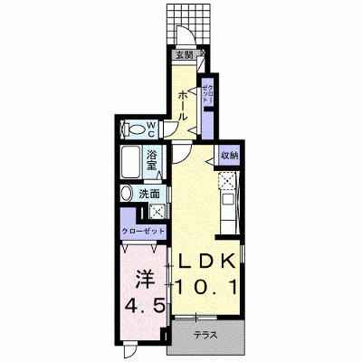 クレール石田 101【管理NO：1-019817301-01010】 ★家具家電は申し込み後に搬入します★ ★2026年12月中旬入居可能★の外観画像