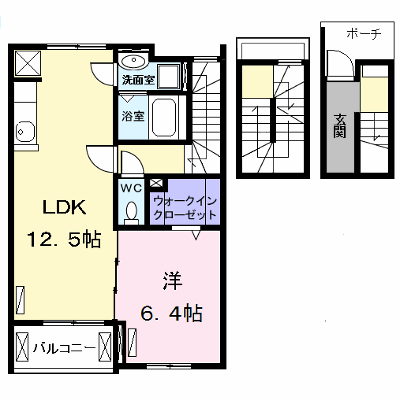 キャラ東海 303【管理NO：1-023958201-03030】 ★家具家電は申し込み後に搬入します★ ★2026年12月上旬入居可能★の外観画像