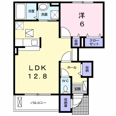 なの花Ⅰ 101【管理NO：1-022211501-01010】 ★家具家電は申し込み後に搬入します★ ★2026年11月下旬入居可能★の外観画像