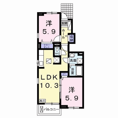 シャトー・ド・ラパン 103【管理NO：1-018736301-01030】 ★家具家電は申し込み後に搬入します★ ★2026年10月下旬入居可能★の外観画像