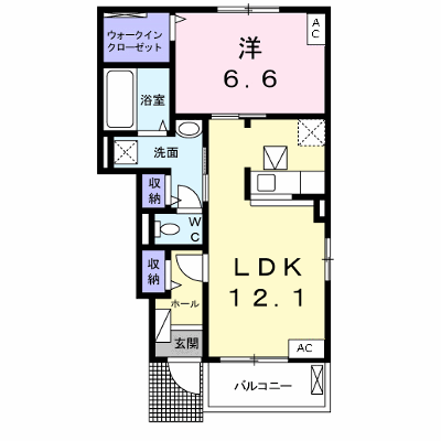 カーサ　ベリンダⅡ 105【管理NO：1-023017902-01040】 ★家具家電は申し込み後に搬入します★ ★2026年11月下旬入居可能★の外観画像