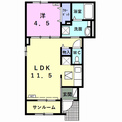Ｈｉｒｕｉ　ｔｅｒｒａ－ｃｅ 101【管理NO：1-026249501-01010】 ★家具家電は申し込み後に搬入します★ ★2026年11月中旬入居可能★の外観画像