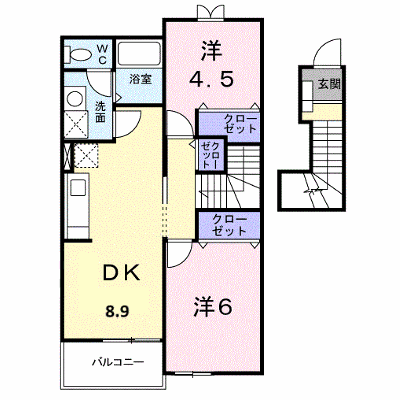 グリーンハーモニーＡ 203【管理NO：1-011573502-02030】 ★家具家電は申し込み後に搬入します★ ★2026年11月中旬入居可能★の外観画像