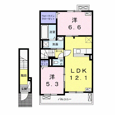 エトワールⅡ 203【管理NO：1-025149701-02030】 ★家具家電は申し込み後に搬入します★ ★2026年11月下旬入居可能★の外観画像