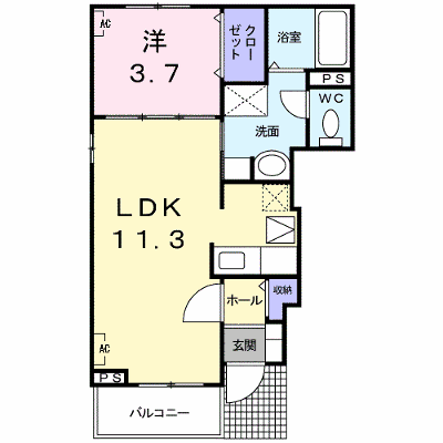 イノセント　フェアリー 101【管理NO：1-019704701-01010】 ★家具家電は申し込み後に搬入します★ ★2026年11月中旬入居可能★の外観画像