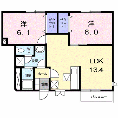 キッズタウン　１ 102【管理NO：1-009548501-01020】 ★家具家電は申し込み後に搬入します★ ★2026年11月中旬入居可能★の外観画像