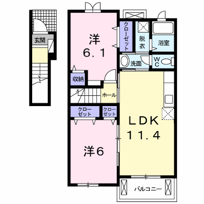 サウス　ウェルズⅡ 201【管理NO：1-017203102-02010】 ★家具家電は申し込み後に搬入します★の外観画像
