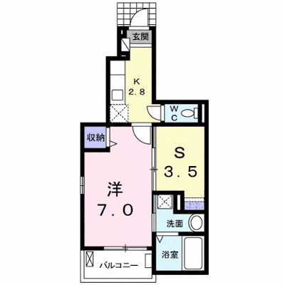 エミネンス・クレストⅡ 104【管理NO：1-018853901-01040】 ★家具家電は申し込み後に搬入します★ ★2026年11月上旬入居可能★の外観画像