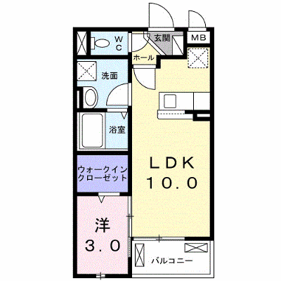 アンプルール 205【管理NO：1-025306801-02040】 ★家具家電は申し込み後に搬入します★ ★2026年12月中旬入居可能★の外観画像
