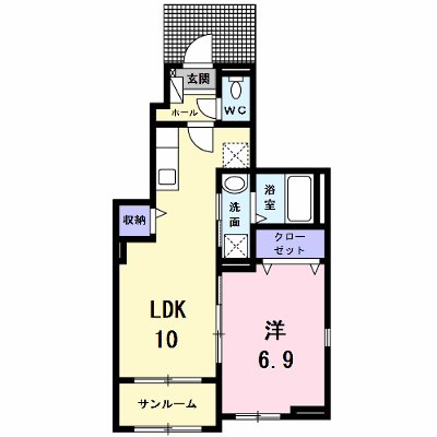 ラフィーネ葛野・Ⅱ 101【管理NO：1-019375301-01010】 ★家具家電は申し込み後に搬入します★の外観画像