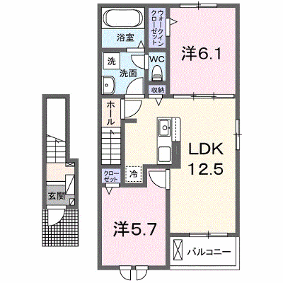 サニーフラット黒岡Ａ棟 203【管理NO：1-027486901-02030】 ★家具家電は申し込み後に搬入します★ ★2026年12月中旬入居可能★の外観画像