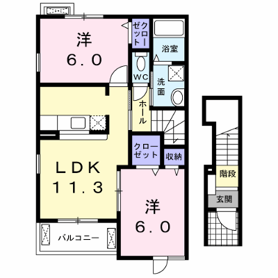 ミュートス 201【管理NO：1-017916301-02010】 ★家具家電は申し込み後に搬入します★ ★2026年10月下旬入居可能★の外観画像