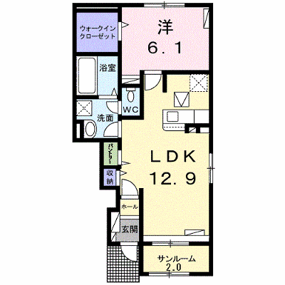 クレール参番館 104【管理NO：1-026018001-01040】 ★家具家電は申し込み後に搬入します★ ★2026年12月上旬入居可能★の外観画像