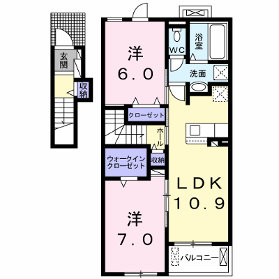 カルム・メゾンⅡ号館 201【管理NO：1-025509301-02010】 ★家具家電は申し込み後に搬入します★ ★2026年11月下旬入居可能★の外観画像